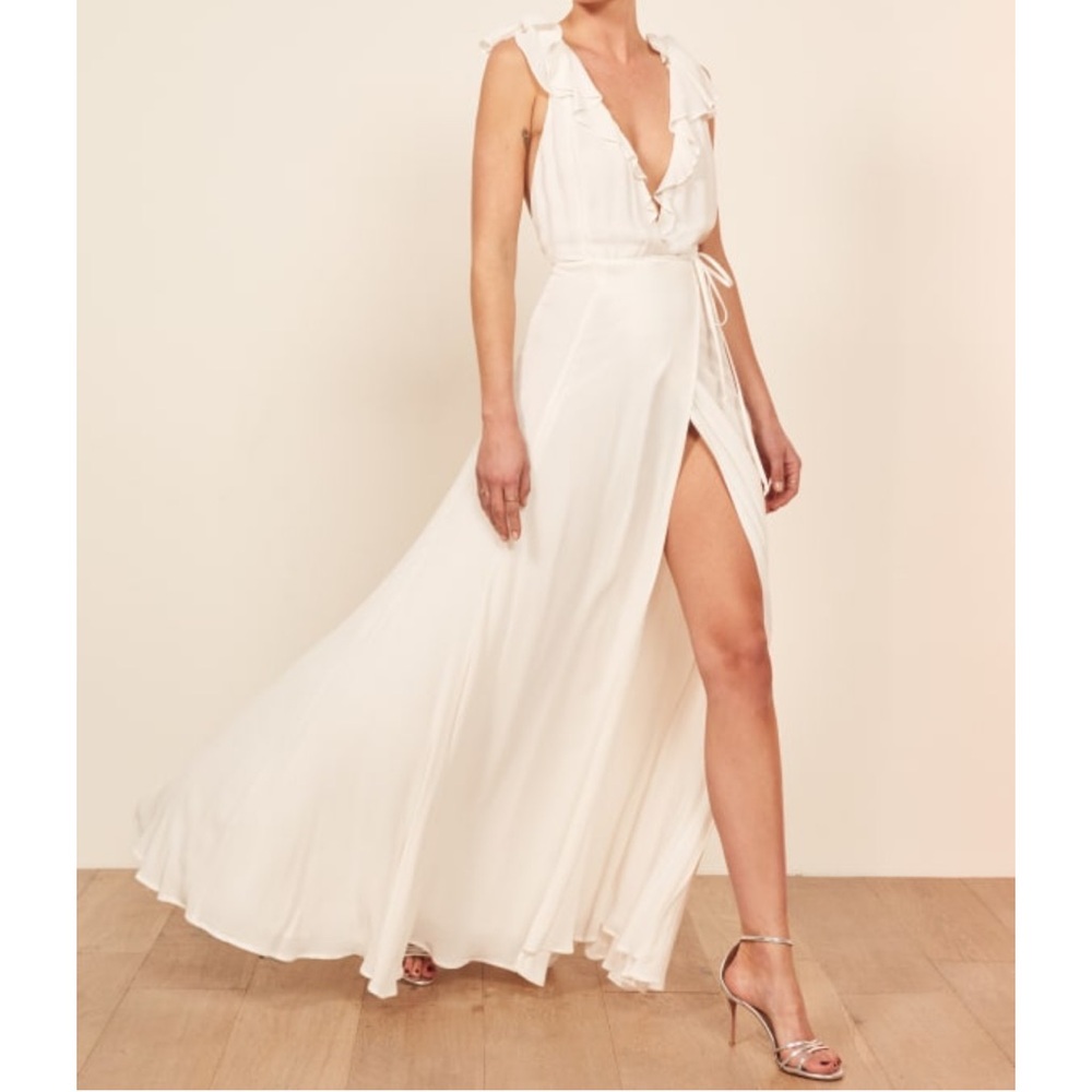 REFORMATION Peppermint Dress in Ivory